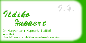 ildiko huppert business card